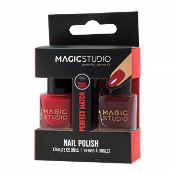 Set lac de unghii Magic Studio 2 Nail Polish Pack, Red de firma originala