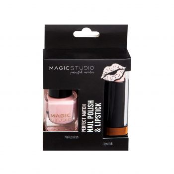 Set Perfect Match cu ruj de buze mat si lac de unghii, Magic Studio, roz deschis de firma originala