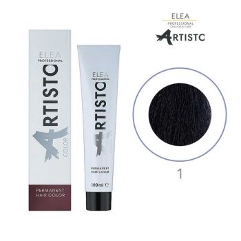 Vopsea permanenta pentru par Elea Professional Artisto Color, 1 Negru, 100 ml ieftina