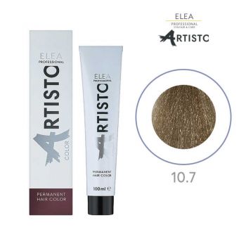 Vopsea permanenta pentru par Elea Professional Artisto Color, 10/7 Blond deschis maro, 100 ml de firma originala