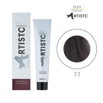 Vopsea permanenta pentru par Elea Professional Artisto Color, 7/1 Castaniu gri, 100 ml de firma originala