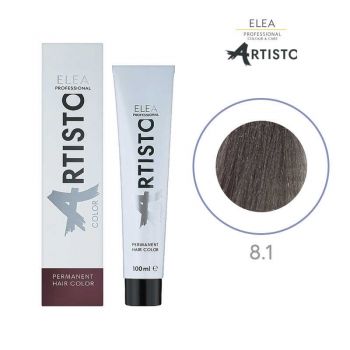 Vopsea permanenta pentru par Elea Professional Artisto Color, 8/1 Castaniu deschis gri, 100 ml de firma originala