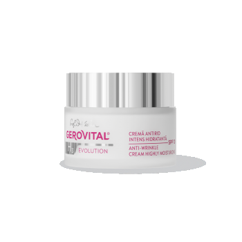 Cremă Antirid Intens Hidratantă Cu Spf 10  Hidratare Durabilă și Protecție Uv Zilnică, Gerovital H3 Evolution, 50 Ml