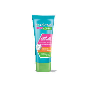 Cremă Sebum Control Matifiantă, Gerovital Stop Acnee, 50 Ml