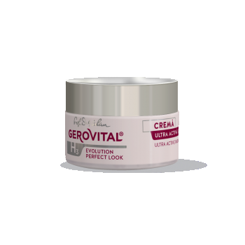 Cremă Ultra-activă și Luminozitate Cu Acid Hialuronic 4d  Reducerea Liniilor Fine, Hidratare Intensă și Ten Radiant, Gerovital H3 Evolution Perfect Look, 50 Ml
