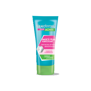 Mască Film Purifiantă Pentru Ten Mixt, Gras, Acneic, Gerovital Stop Acnee, 100 Ml