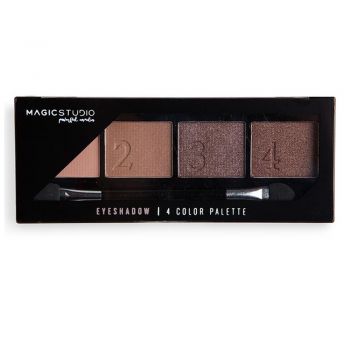 Paleta fard 4 culori Magic Studio The Nudes Effect, nr 1