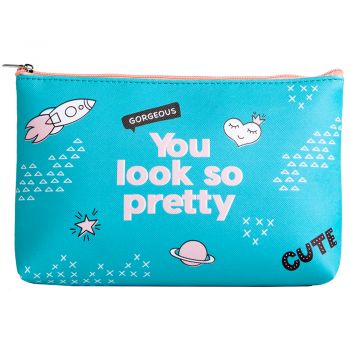 Portfard turcoaz IDC INSTITUTE SWEET & PRETTY BAG 22x16 ieftina