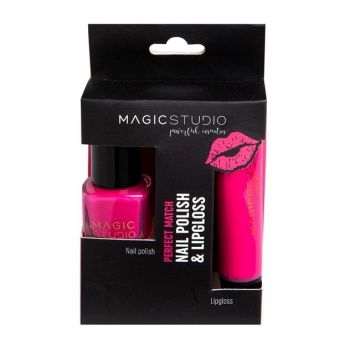 Set Perfect Match, luciu de buze si lac unghii Magic Studio, Pink de firma originala