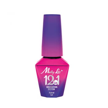 Baza 12 in 1 molly lac 10ml- candy pink de firma original