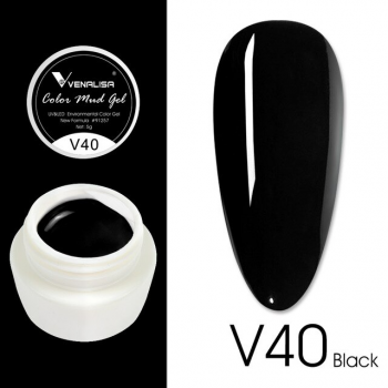 Gel color mud series venalisa v40 negru ieftin