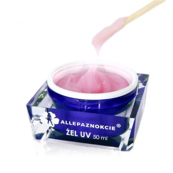 Gel UV Constructie- Jelly Milky Pink 50 ml Allepaznokcie ieftin