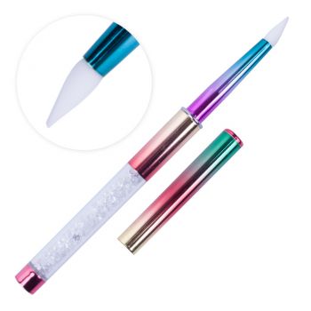 Pensula silicon pentru sclipici pigment paiete- nr 1