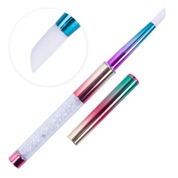 Pensula silicon pentru sclipici pigment paiete- nr 4