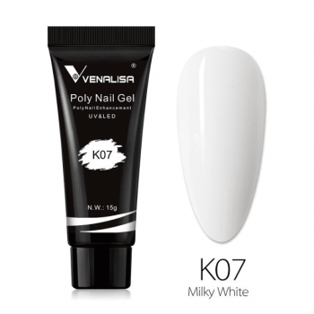 Polygel Venalisa 15ml- K07 Alb Laptos - K07 ieftin