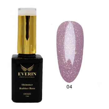 Shimmer Rubber Base Everin 15ml- 04 ieftin