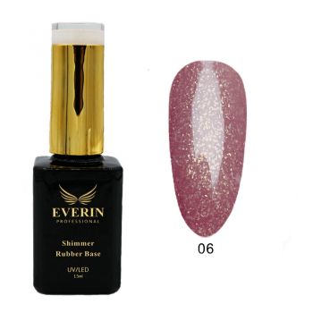 Shimmer Rubber Base Everin 15ml- 06