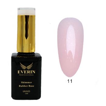 Shimmer Rubber Base Everin 15ml- 11 ieftin