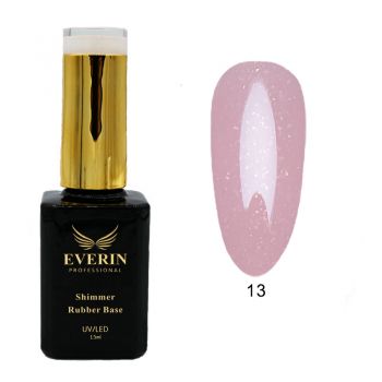 Shimmer Rubber Base Everin 15ml- 13