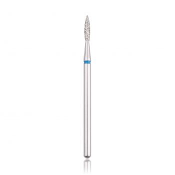 Capăt freza Diamant HEAD, flacara ascutita, albastru, L- 8,0 mm, Ø1,8 mm