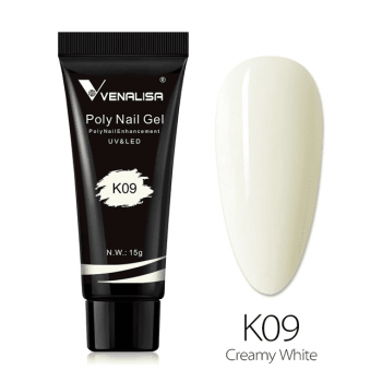 Polygel Venalisa 15ml- K09 Creamy White