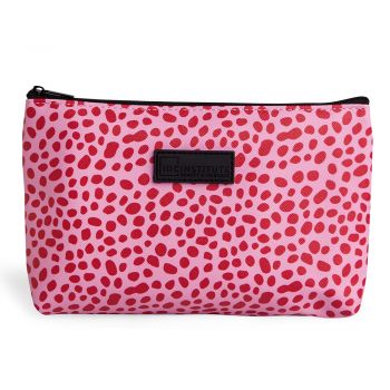 Portfard rosu IDC INSTITUTE COSMETIC BAG 22x16x3 de firma originala