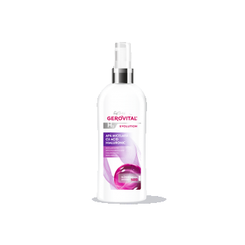 Apă Micelară Cu Acid Hialuronic  Curățare Delicată și Hidratare Intensivă, Gerovital H3 Evolution, 150 Ml