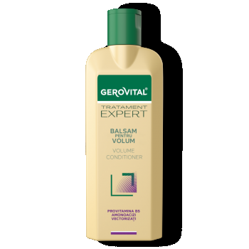 Balsam Volum Cu Provitamina B5 Pentru Părul Fin și Subțire, Gerovital Tratament Expert, 250 Ml