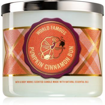 Bath & Body Works Pumpkin Cinnamon Bun lumânare parfumată