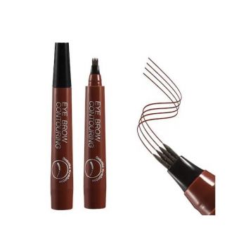 Creion pentru sprancene, 3D Microblading, Rezistent la apa, Long Lasting, Tatoo 5 g, 03 Red Brown