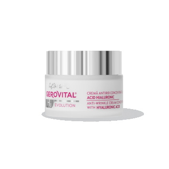 Cremă Antirid Cu Acid Hialuronic 3%  Hidratare Profundă și Efecte Antirid, Gerovital H3 Evolution, 50 Ml