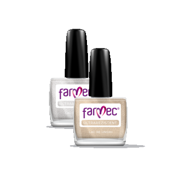 Farmec Ultrarezistent - Lac Metalizat  Pentru Unghii n Diferite Nuanţe