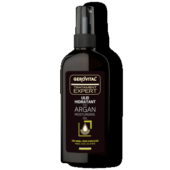 Ulei Hidratant Cu Argan Pentru Strălucire Si Elasticitatea Parului, Gerovital Tratament Expert, 100 Ml