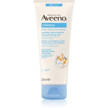 Aveeno Dermexa Daily Emollient Cream crema emolienta pentru ten uscat si iritat