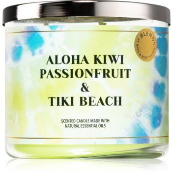 Bath & Body Works Aloha Kiwi Passionfruit & Tiki Beach lumânare parfumată