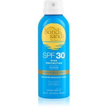 Bondi Sands SPF 30 Fragrance Free Spray impermeabil plaja