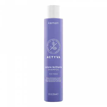 Kemon Actyva Colore Brillante - Sampon par blond cu pigment violet Anti-Yellow 250ml de firma originala