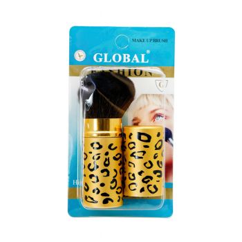 Pensula Retractabila pentru Pudra Global Fashion - Yellow ieftina