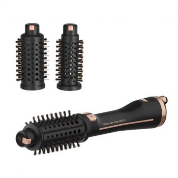 Peria rotativă cu aer cald Rowenta Ultimate Experience CF9620F0  3 trepte temperatura  Funcția avansată Style Assist  Negru/ Auriu