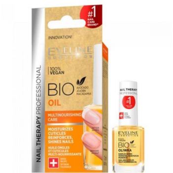 Tratament de unghii, Eveline Cosmetics, Bio Vegan Oil, 12 ml ieftin