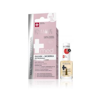 Tratament MED+ Nail Therapy Ulei-lotiune pentru unghii Eveline Cosmetics, 12 ml de firma original