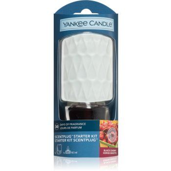 Yankee Candle Black Cherry difuzor electric + refill ieftin