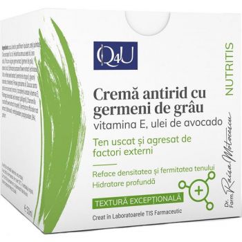 Crema Antirid cu Germeni de Grau Tis Farmaceutic, 50 ml la reducere