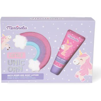 Martinelia Little Unicorn Bath Bomb & Body Lotion set cadou (pentru copii)