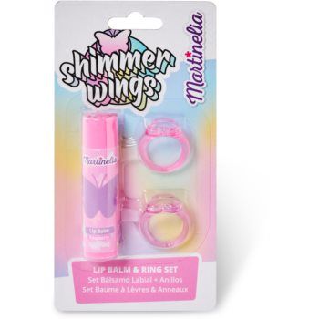 Martinelia Shimmer Wings Lip Balm & Ring Set set (pentru copii)