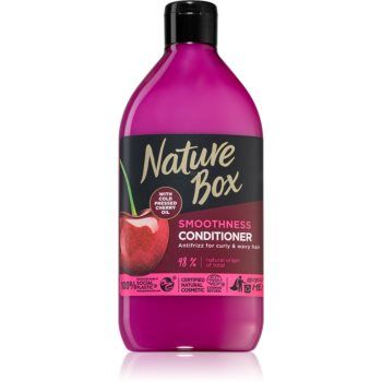 Nature Box Cherry balsam cu efect de netezire pentru par indisciplinat ieftin