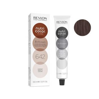 Nuantator de culoare - Revlon Professional Nutri Color Filters nuanta 642 Castaniu, 100 ml ieftin