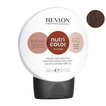 Nuantator de culoare - Revlon Professional Nutri Color Filters nuanta 642 Castaniu, 240 ml de firma original