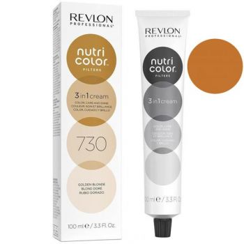 Nuantator de culoare - Revlon Professional Nutri Color Filters nuanta 730 Blond Auriu, 100 ml de firma original