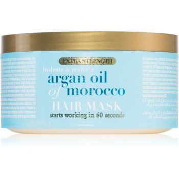 OGX Argan Oil Of Morocco Extra Strenght masca intensă de întinerire pentru par deteriorat